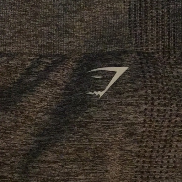 GYMSHARK VITAL SEAMLESS 2.0 LEGGINGS WOMEN'S SZ L in black marl - Picture 3 of 7